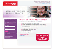 Tablet Screenshot of business.masterpet.com.au